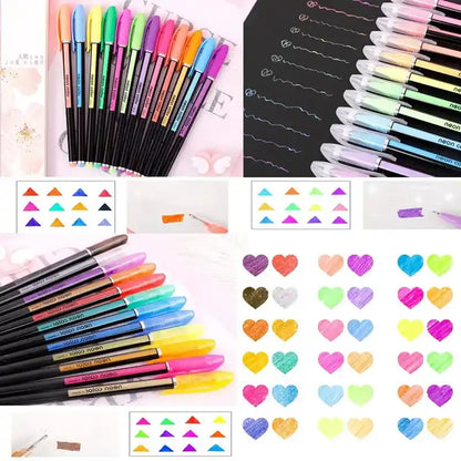 Metallic Glitter Gel Pens | 12–24PCS Colorful Art Markers | GLOBGRIP® GLOBGRIP®