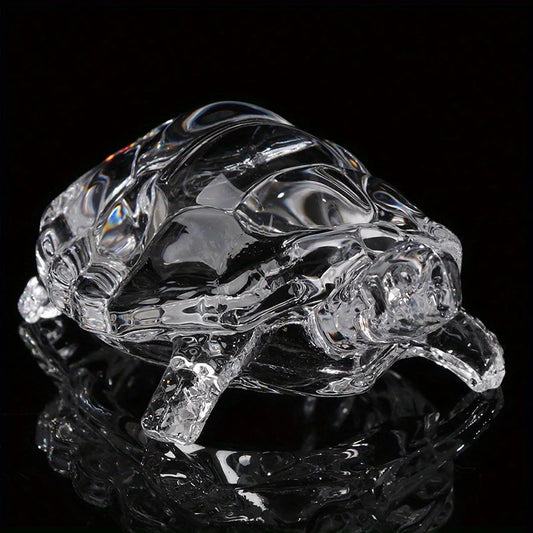 A Crystal Turtle Ornament, Mini Turtle Statue, Lucky Ornament, Suitable for Home Office Desk Decoration, Home Decoration GLOBGRIP®