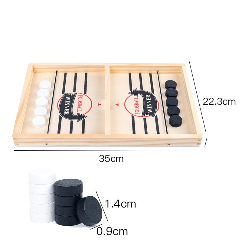 Table Hockey Paced Sling Board Puzzles Game Fast Winner Party Desktop Battle Chess Parent-child Interactive Toys For Children GLOBGRIP®