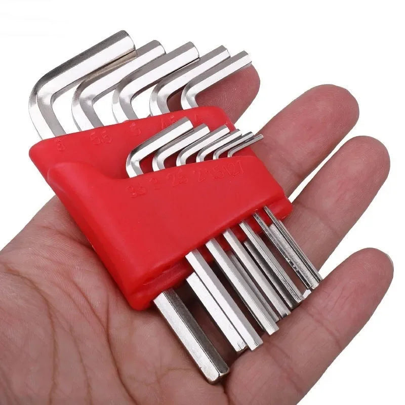 5/8/11 Pcs Metric Allen Wrench Set Inch Wrench L Wrench Keys Size Allen Key Short Arm Vehicle Repair Tool Set Home Hand Tools GLOBGRIP®