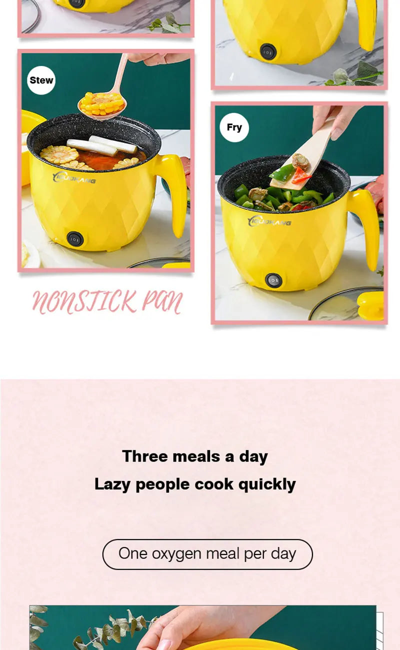 1.8L Multifunctional Electric Rice Cooker Mini Non-stick Cookware Multicooker for Home and Kitchen Appliances Pan Pots Offers GLOBGRIP®