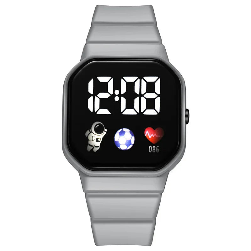 Kids Watch Sport LED Digital Watches Football Silicone Strap Waterproof Electronic Wristwatch for Children Boys Girls Gifts GLOBGRIP®