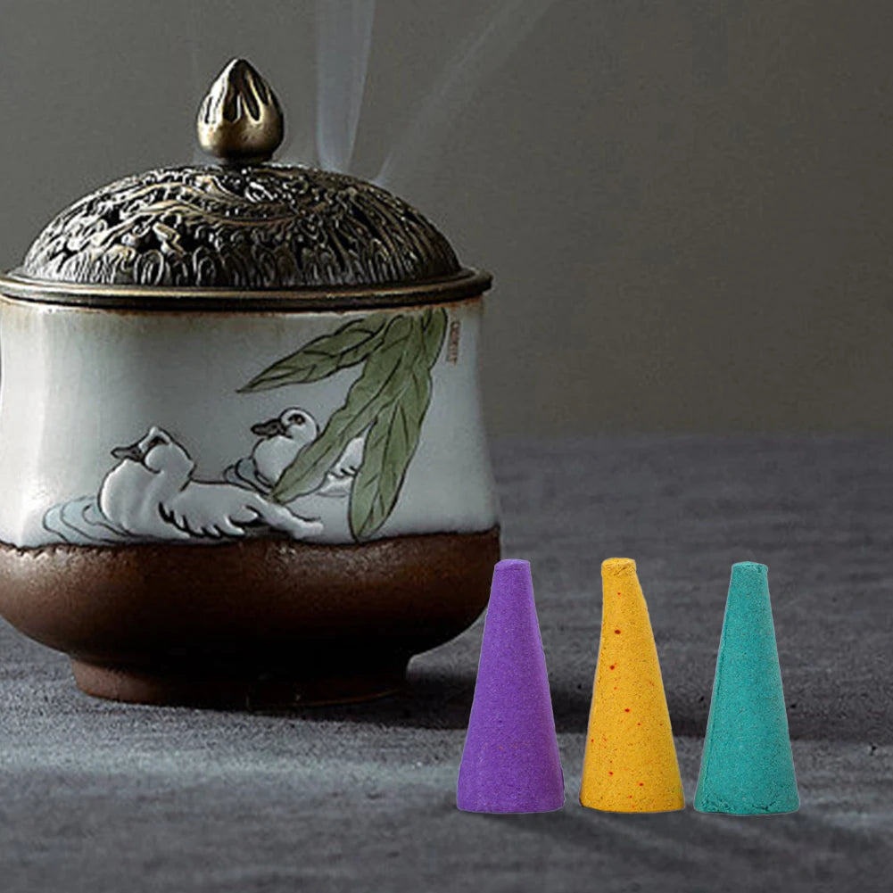 🌿 Mixed Natural Reflux Tower Incense Cones | Industrial Anti-Slip Solution GLOBGRIP®