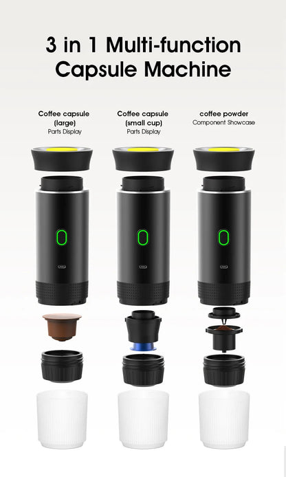 Portable Espresso Coffee Machine | Wireless 3-in-1 Travel Coffee Maker | GLOBGRIP® GLOBGRIP®