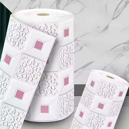 70cmx2m Meter Foam 3D Wall Stickers Self Adhesive Panel Home Decor Living Room Bedroom House Decoration Bathroom Brick Wallpaper GLOBGRIP®