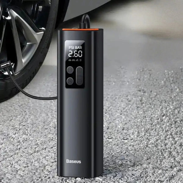 Digital car tire inflator.