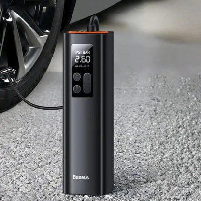Digital car tire inflator.