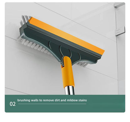 3 In 1 Cleaning Brush Cleaner Brush For Cleaning Bathroom Brush With Long Handle Rotating Floor Brush Crevice Brush GLOBGRIP®