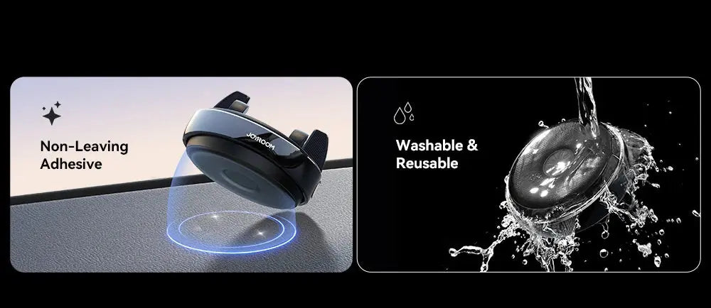 GLOBGRIP 360 degree phone holder with non-leaving adhesive and washable reusable design