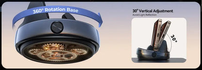 GLOBGRIP 360 degree phone holder with 360 rotation base and 30 degree vertical adjustment for optimal viewing angles