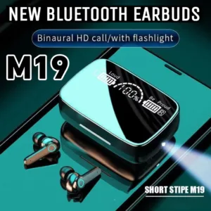 M19 headset TWS Earphone Intelligente Touch Control Wireless Bluetooth-compatible Headphones Waterproof LED Display With Mic