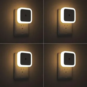 1/4 PCS LED Night Light Strip with Automatic Dusk To Dawn Sensor Suitable for Hallway Bedroom Kitchen Staircase Room Lights