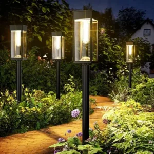 1/2/4Solar Path Lights Outdoor Waterproof Solar Garden Lights Landscape Lighting for Patio Terrace Walkways Driveways Warm White